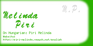 melinda piri business card
